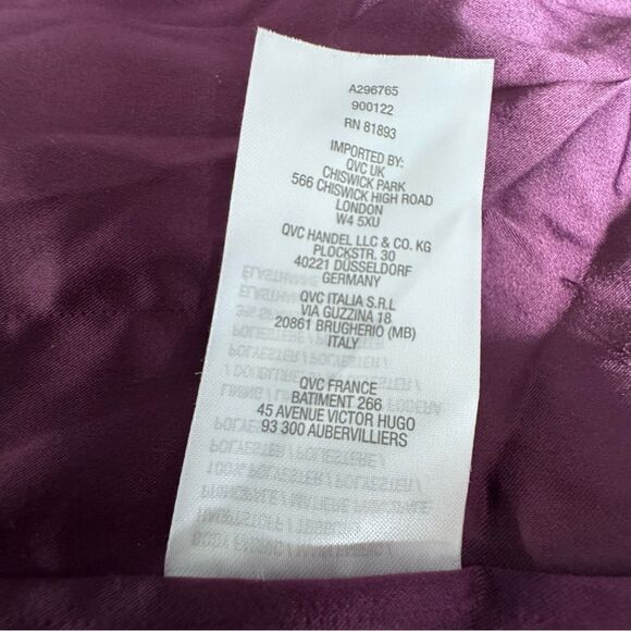 Isaac Mizrahi Live Velvet Scroll Jacquard Snap Front Jacket QVC - Picture 13 of 15